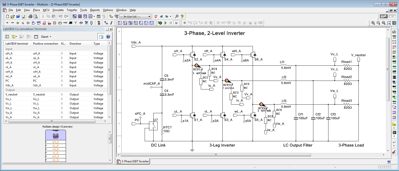 3-Phase Inverter - Multisim.png